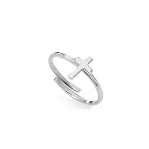 Cross ring, Silver cross ring, Adjustable, Silver 925 (23)