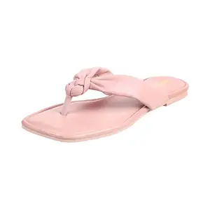 Mochi Womens Synthetic Pink Slippers (Size (5 UK (38 EU))