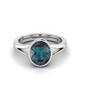TODANI JEMS 11.25 Ratti Certified Unheated Adjustable Ring Alexandrite Loose Gemstone Ring for Women and Men