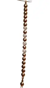 Rose Gold Crystal Beaded Bracelet, Fashion Statement Jewellery for Women