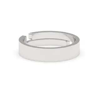 Clara Real 925 Sterling Silver Hero Band Ring | Size Adjustable, Rhodium Plated | Gift for Men & Boys