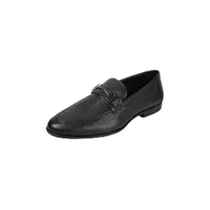 Mochi Men's Black Slip On Closure Formal Slip On with Low Heel UK/9 EU/43(19-607)
