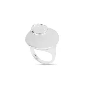 Mia by Tanishq Textured Silver Finger Ring