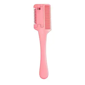 AKADO 1pc Thickened Hair Thinning Razor Comb, Double Sided Hair Cutter Comb Suitable for Hair Cutting and Styling Professional Hairdressing Tool For Men Women Multicolor