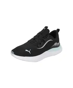 Puma Womens Softride Harmony Geode Glow Black-Nitro Blue Running Shoe - 6 UK (31014001)