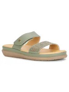 Scholl Women's Slip-on Sandal - LIGHT GREEN (4 UK) (5757312)