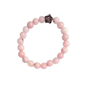 The Cosmic Connect Pink Opal 8mm Bead Bracelet for Emotinal Balancing and Peace