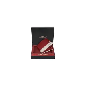 URBAN FOREST Rakhi Gift Hamper for Brother - Red/Sand Customized Men's Leather Wallet and Rakhi Combo Gift Set for Brother - 4805