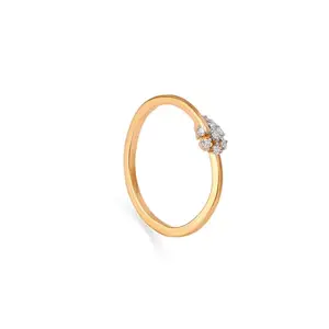 Mia by Tanishq 14 Carat Blossom Brilliance Gold & Diamond Finger Ring (1.231 gm)