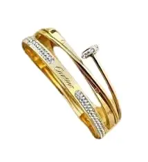 SHINING MILES Exquisite And Fashionable Nail Diamond Bracelets Suitable For Women To Wear And Match Their Fashion Jewelry Gift for Girls/Women/Friend/Sister/Ladies/Wife/Mother