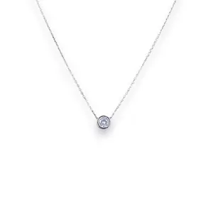 TARAASH 925 Sterling Silver Round Pendant Chain for Women