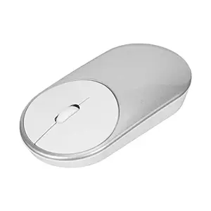 DAUB Wireless Mouse, Dual Mode 1200DPI Ultrathin 2.4G Wireless Bluetooth Mouse USB Receiver Battery Powered Plug and Play Compact Portable Mute Mouse for Laptop, Tablet