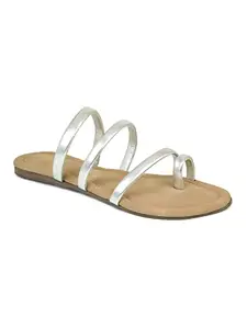 Inc.5 Women's Flat Sandals- 101136SILVER