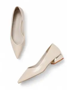 Marc Loire Women's Pump Shoes with Comfortable Heels (Cream, UK Footwear Size System, Adult, Women, Numeric, Medium, 8)