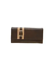 ESBEDA Brown Solid Pu Synthetic Material Wallet for Women