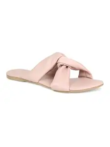 Inc.5 Shoes Women Flat Fashion Sandal 100919_Peach