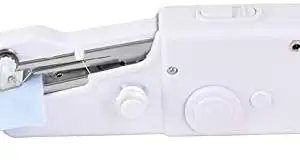 Ashi Sales Handheld Cordless Mini Sewing Machine, Portable Electric Stitch Tool, 8.3 x 2.55 x 7 cm, White