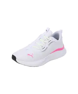 Puma Womens Softride Harmony WNS White-Poison Pink-Electric Lime-Black Running Shoe - 6 UK (31001905)