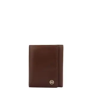 Da Milano Genuine Leather Brown Bifold Men Wallet with Multicard Slot (0707B)