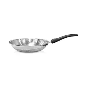 Shri & Sam Stainless Steel Heavy Weight Hammered Fry Pan- 2.5 MM (22 cm) price in India.