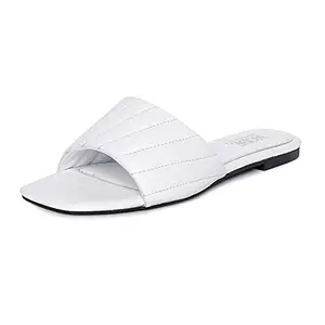 Mode By Red Tape Women White Flat Sandals