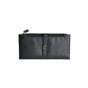 Slim Ladies Wallet, Elegant Design, Stylish and Functional (Black)