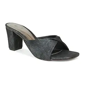 Inc.5 Shoes Women Block Heel Fashion Sandal 100899_Black