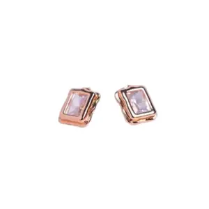 Melting Ice in a Box Women's Stud Earrings – Stylish Fashion Jewelry for Girls & Women