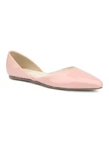 Inc.5 Women Peach Pointed Toe Ballerinas