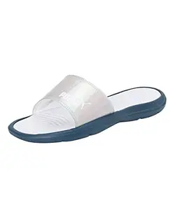 Puma womens Silvia Wns Ensign Blue-White Slide Sandal - 7 UK (38797905)