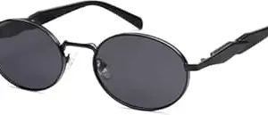 CREEK Retro Oval Sunglasses for Women & Men | Trendy Metal Sun Glasses Classic Shades | UV400 Protection