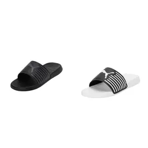 Puma unisex-adult Geo Black-Cool Dark Gray Slide Sandal - 7 UK (39453801) unisex-adult Geo White-Black Slide Sandal - 7 UK (39453804)