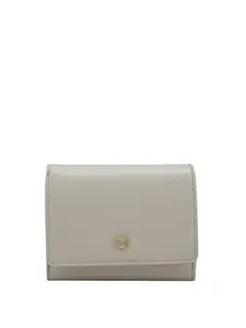 Da Milano Small Leather Wallet for Women - Cream