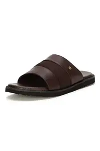 Van Heusen Men's Brown Sliders-6 Kids UK (VHSCFRGFF000274 40 EU)