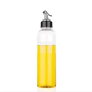 Oil Dispenser Bottle 1 Litre Oil Bottle Plastic 1000ml Easy Flow Oil Bottle for Kitchen 1 Litre Vinegar Dispenser Bottle Unbreakable - 1000 ml (Set of 1)