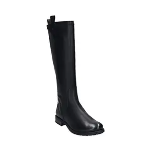 BAGATT Ronja Black/Black Leather Womens Knee Boots - UK 6