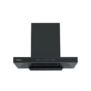 Hindware Hindware Atlanta 75 cm 1350 m³/hr Filterless Auto-Clean Kitchen Chimney With MaxX Silence Technology, Motion Sensor (32% Less Noise, Touch Control, Black)