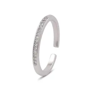 Anuradha Art Jewellery alluring silver adjustable finger ring for the women and girls.