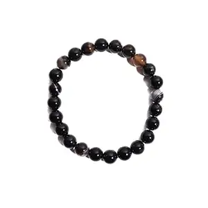 The Spiritual Living Original Sulemani Hakik Bracelet | Sulemani Hakik Bracelet Original Certified | Removes Negative Energy & Stress | Boost Self Confidence | Size- 8MM Beads | AAA+ Quality