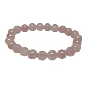 Rose Quartz Bracelet, Promotes Love, Emotional Balance & Stress Relief, charged with Mantras