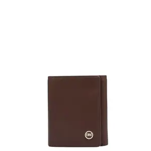 Da Milano Leather RFID Wallet for Men with Multicard Slot - Brown