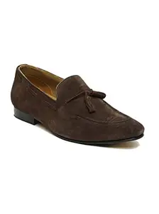 TEAKWOOD LEATHERS Men's Slip-On Shoes | Solid Formal Shoe for Men (41, Brown)