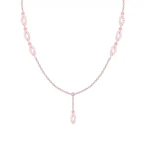 GIVA 925 Silver Rose Gold Ravishing Grace Necklace| Gifts for Girlfriend,Pendant to Gift Women & Girls | With Certificate of Authenticity and 925 Stamp | 6 Months Warranty*