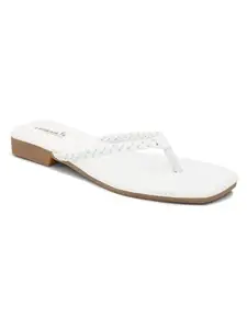 Longwalk Women Casual Flat Sandals White-W-2405