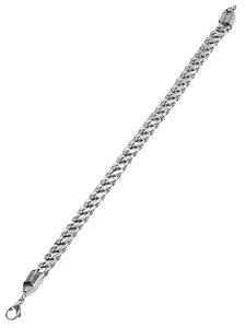 Adwitiya Collection Men Stainless Steel Thick Link Chain Bracelet