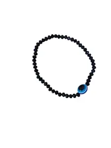RAPID Black Evil Eye Crystal Anklet/Bracelet for Women/Girls (2)