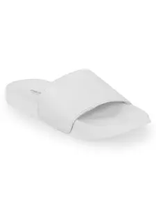 KENNETH COLE Women Flat Crocs Brand Printed | PU Leather With Slip On Closure For Ladies & Girls, White