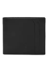 Allen Solly Men Black Solid Genuine Leather Wallet
