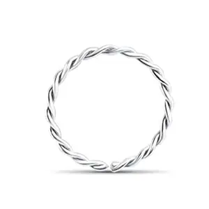 Genuine 925 Silver Twisted Nose Ring Silver For Her