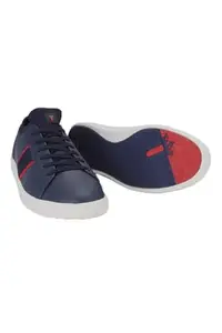 Louis Philippe Men Navy Lace Up Shoes